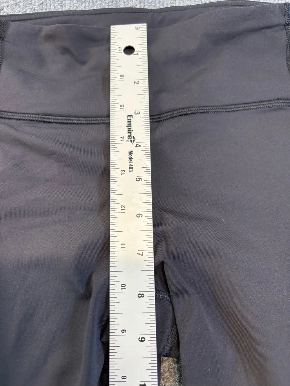 lululemon athletica Black Ruched-Hem Leggings